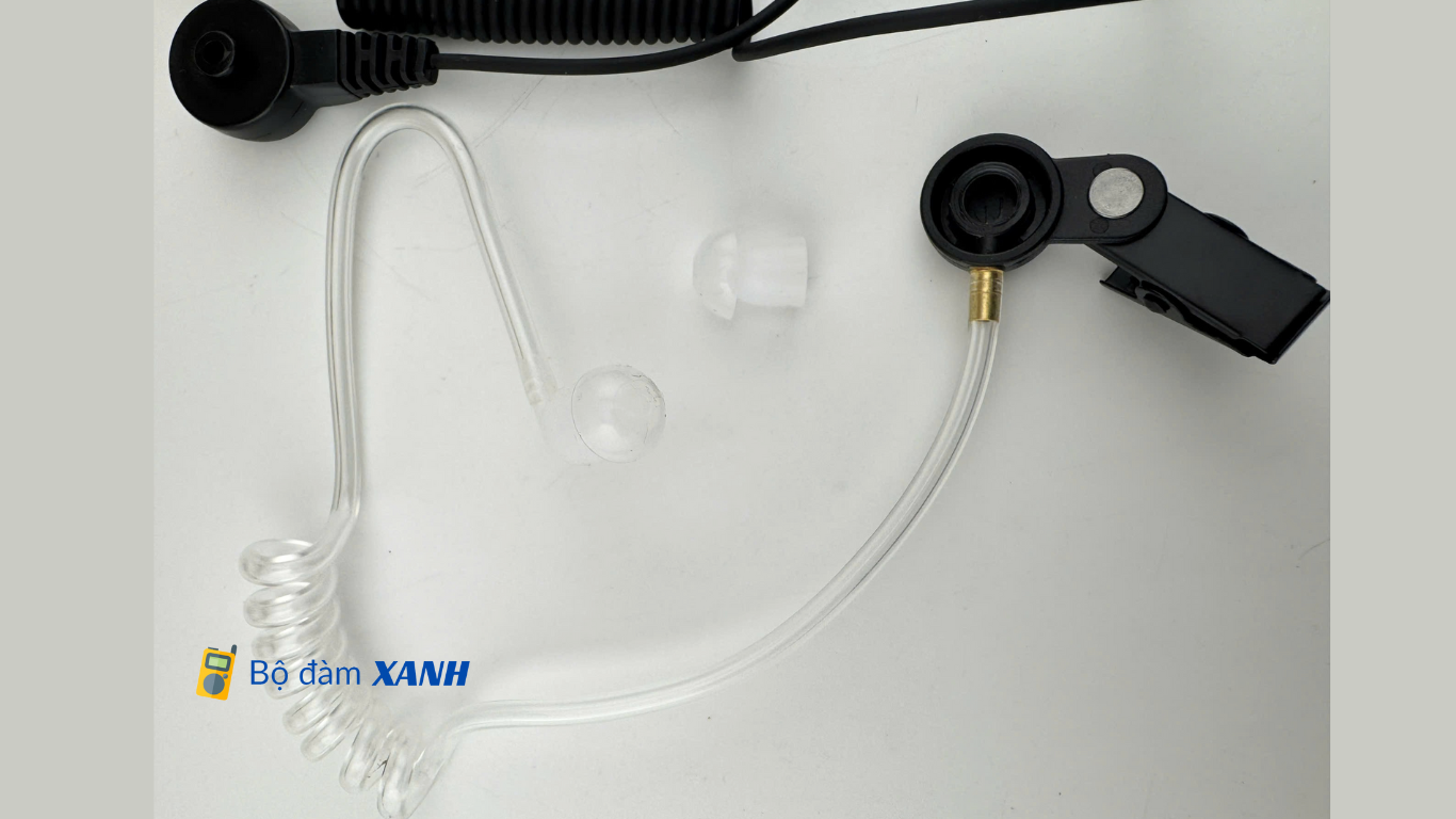 Tai nghe bộ đàm ống hơi 1 Tai nghe bộ đàm ống hơi Tai nghe bo dam ong hoi 1