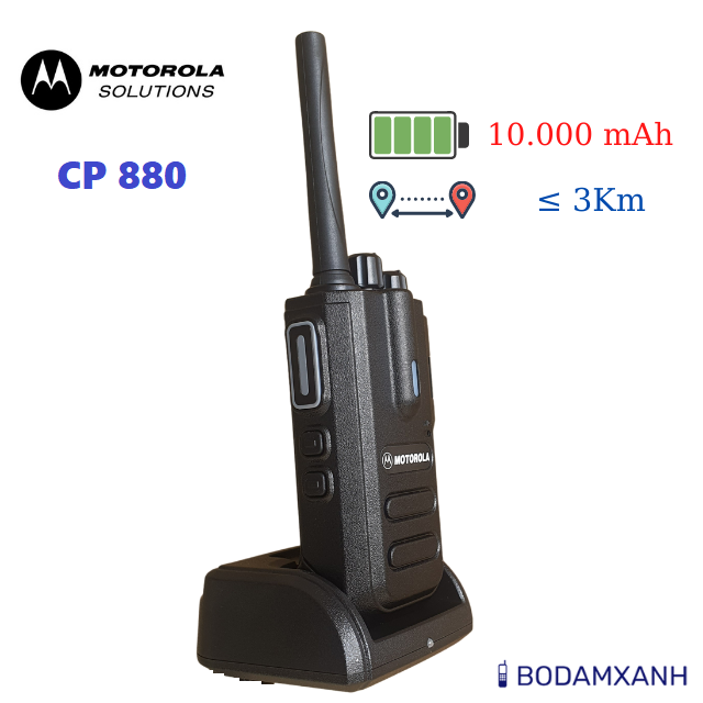 Bộ Đàm Motorola CP 880 dap ung tieu chuan IP54